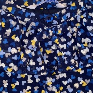 NWT Mayoral Hearts Flowy Button Up Dress Sz 7